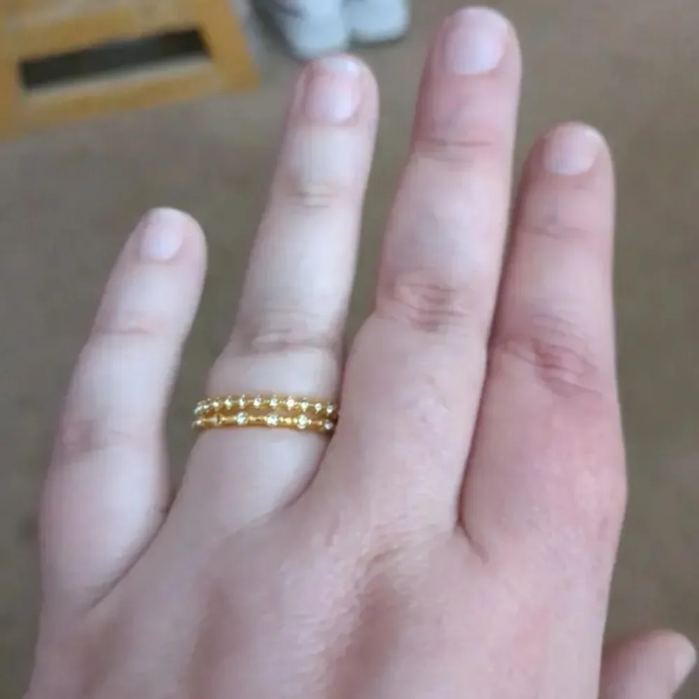 4pc vintage stacking rings sz 9